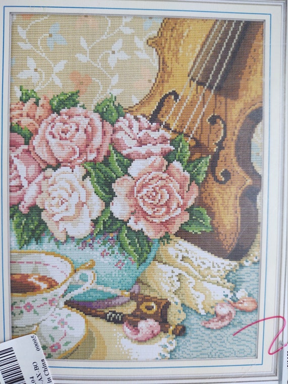 Joy Sunday Violin 3 Kit punto croce in tessuto prestampato -  Italia