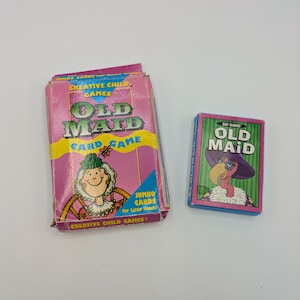 Vintage Creative Child or Kids' Classics Old Maid Card Games