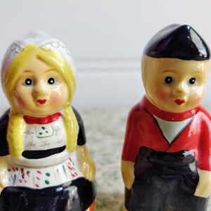 Vintage Dutch Boy and Girl Ceramic Figurine Pencil Sharpener Set - Etsy