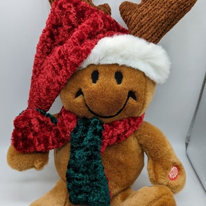 Dan Dee Tickle Wiggle Christmas Smiley Grandma Got Runover by a Reindeer Plush