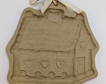 Brown Bag Cookie Art Gingerbread Cottage Mold 1993
