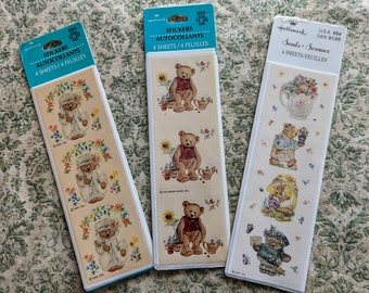 Vintage Hallmark Mary Hamilton Mary's Bears Stickers NOS