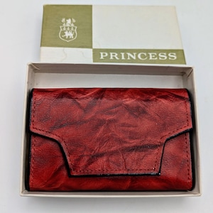 Vintage Princess Gardner Red Leather Key Guard Case