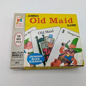 Milton Bradley Jumbo Old Maid Game 1968