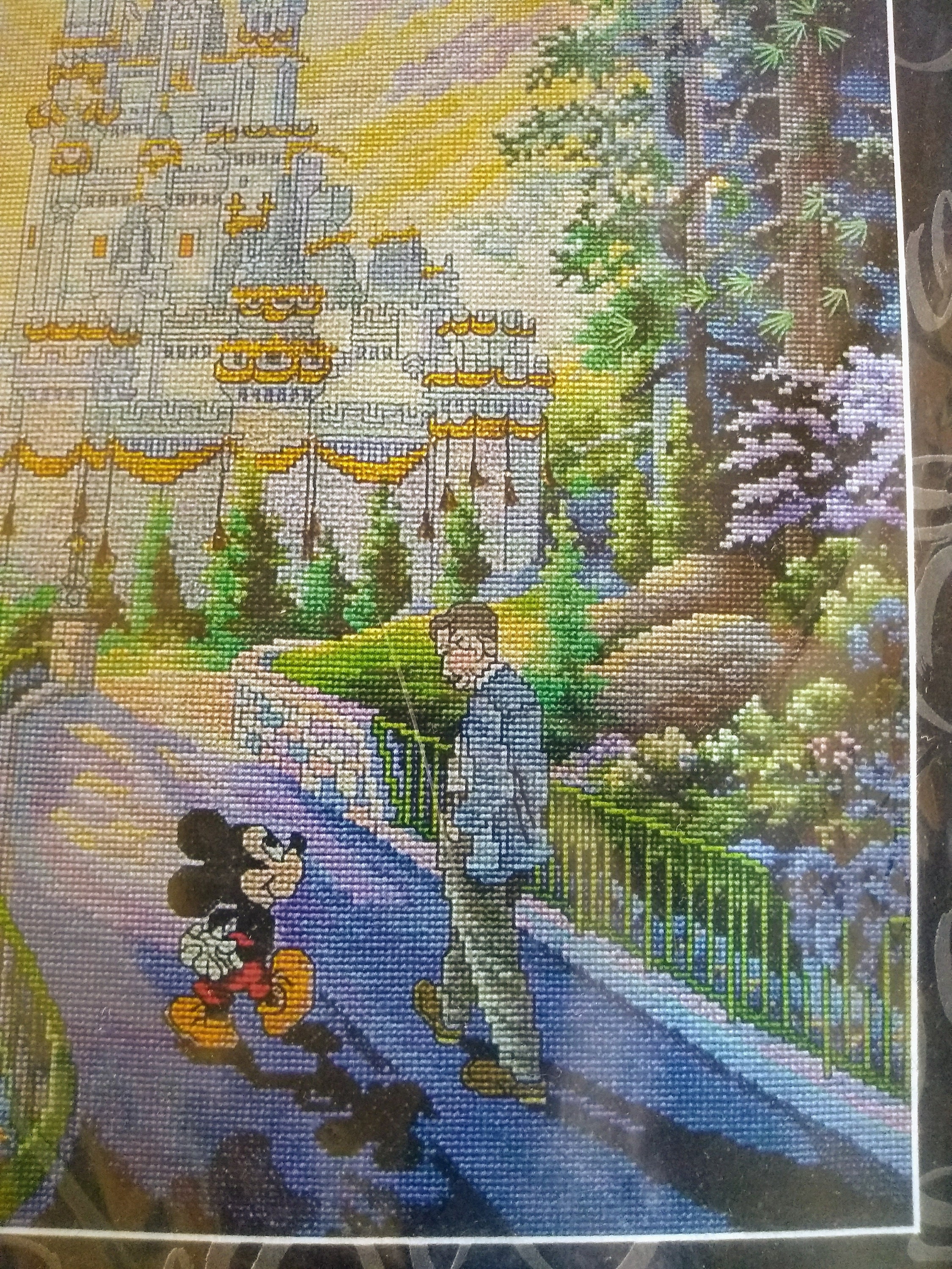 Disney Parks Exclusive Cross Stitch Kit The Art of Disney Past Present  Forever Cross Stitch Kit