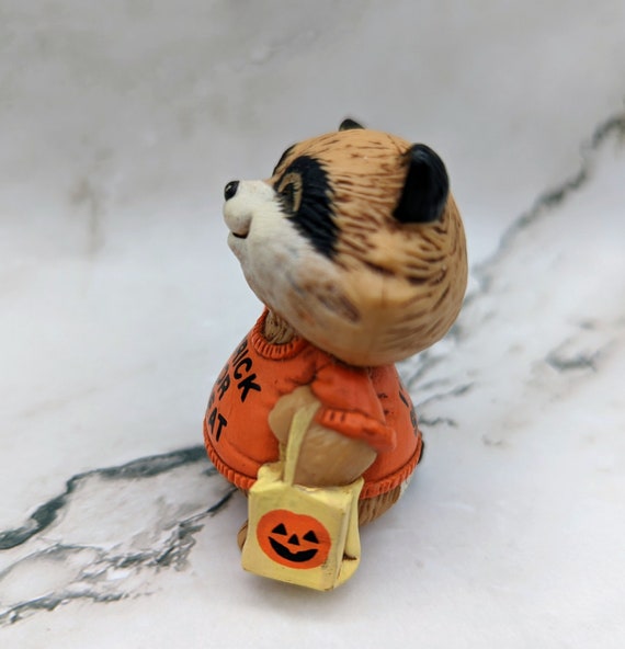 Vintage Hallmark Halloween Shirt Tales Rick Racoon Miniature 1983