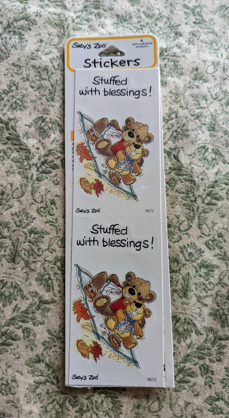 Vintage Suzy's Zoo Stickers Patriotic Fall Halloween Etsy