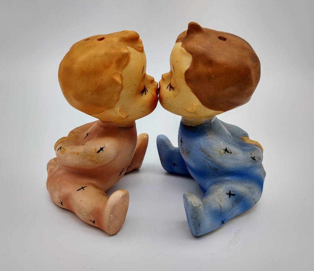Holt Howard Kissing Babies Salt and Pepper Shakers Etsy