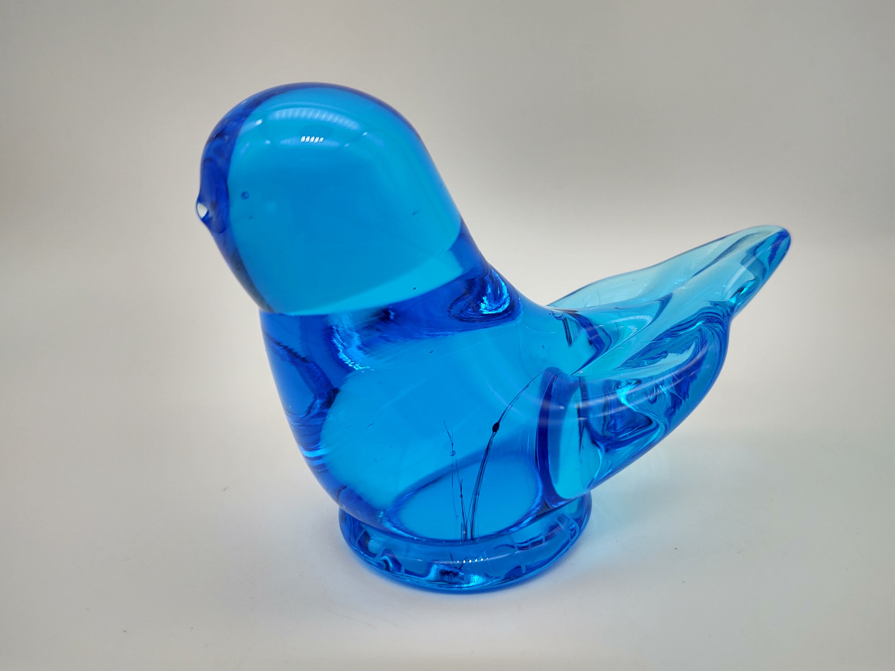 blue glass birds by leo ward