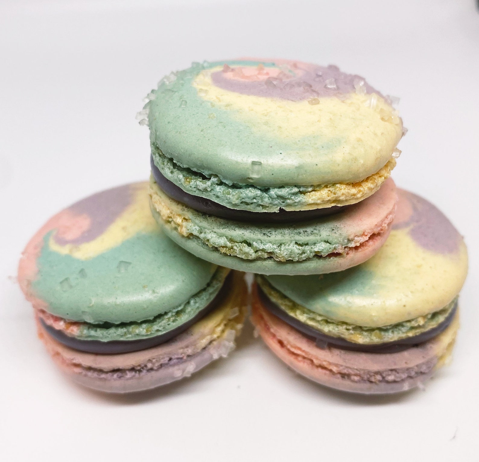 Swirl Pastel Color Macarons - 6/12/24 - Choose Your Flavor - French ...