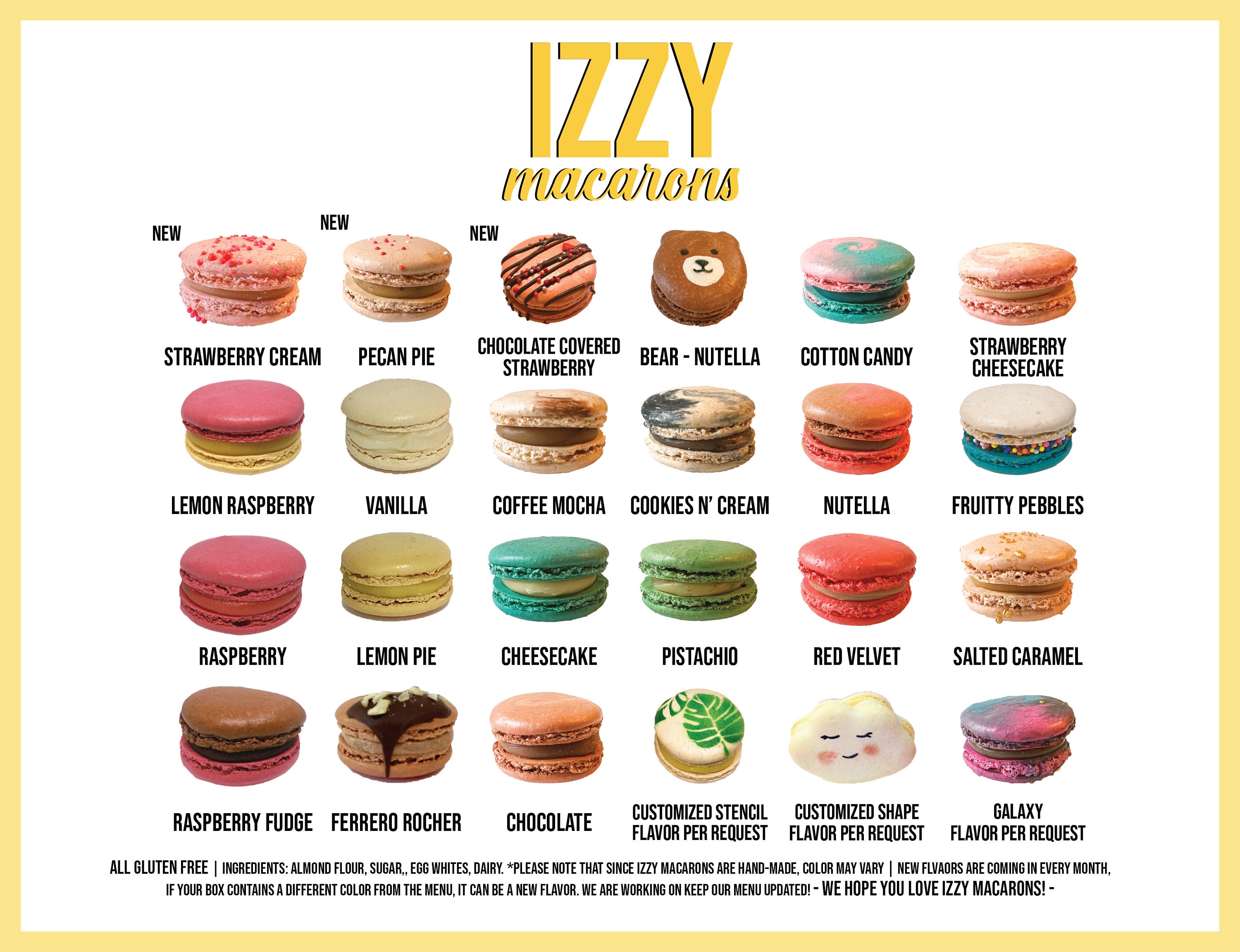 Valentine's 12 French Macarons Heart Box Designs - Assorted