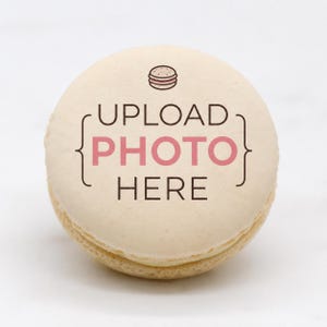 Logo Macarons - Create your Own French Macarons Gift - PersonalizeMacarons Birthday Gift - Choose your flavors - Stencil Designs French