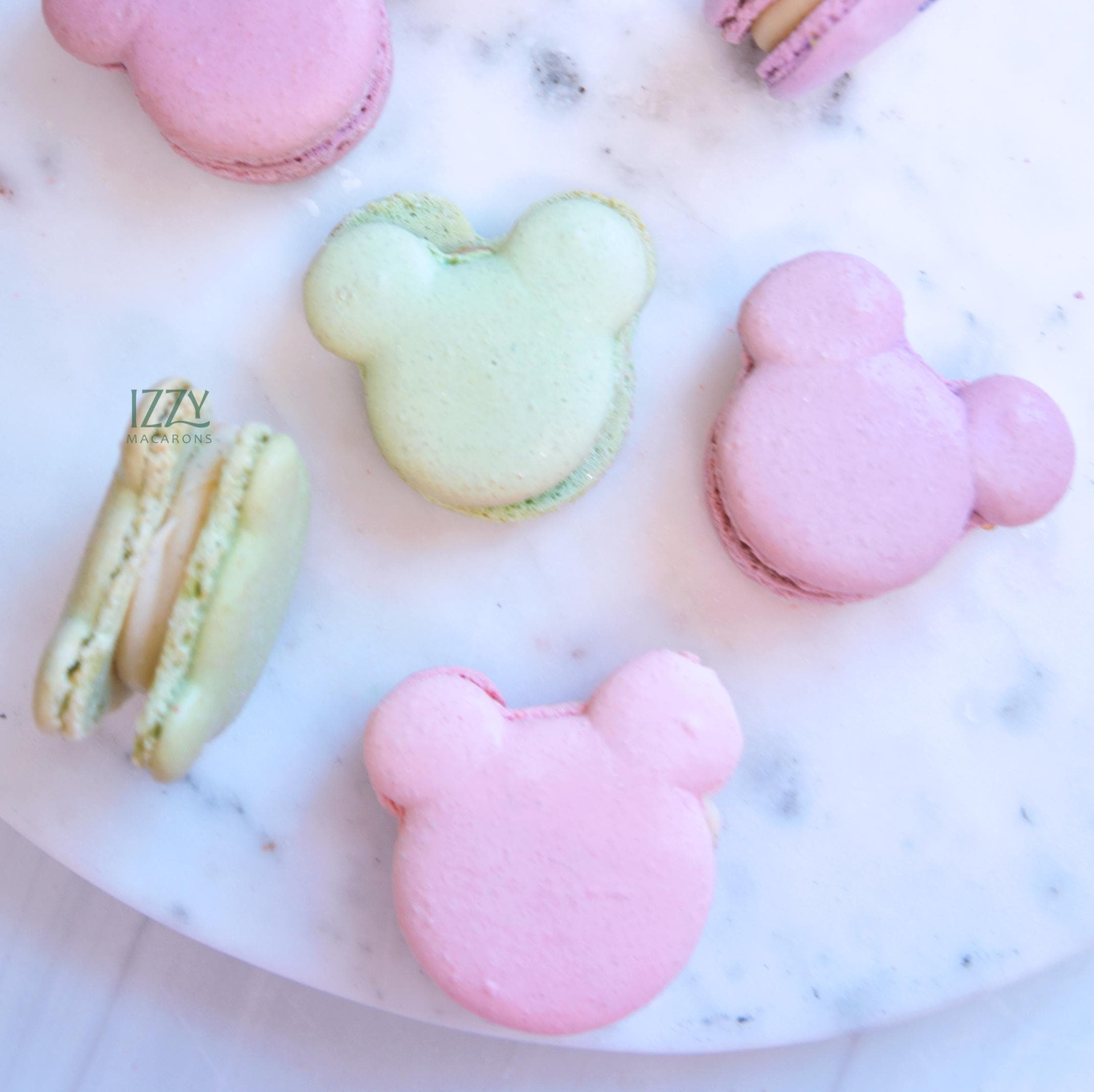 Pastel Mouse French Macarons - Choose Your Flavors - Customized