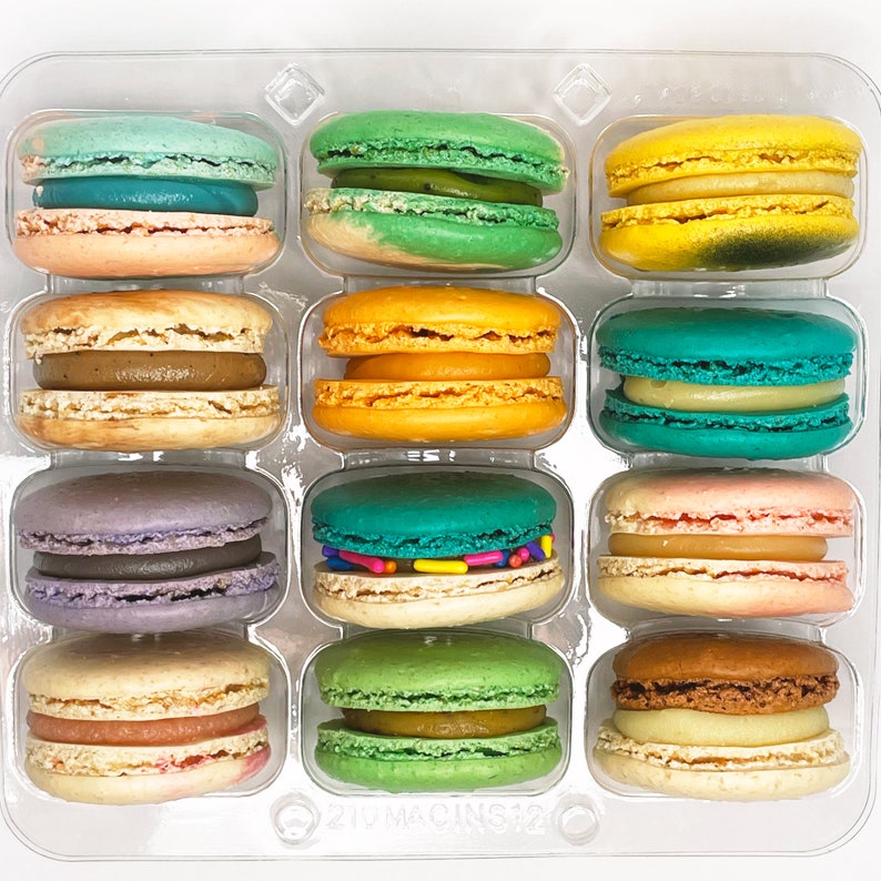 Izzy French Macarons Surprise me Flavors Assorted Standard Packaging Ice pack included Macaroons Spring/Easter Gifts Macarons image 8