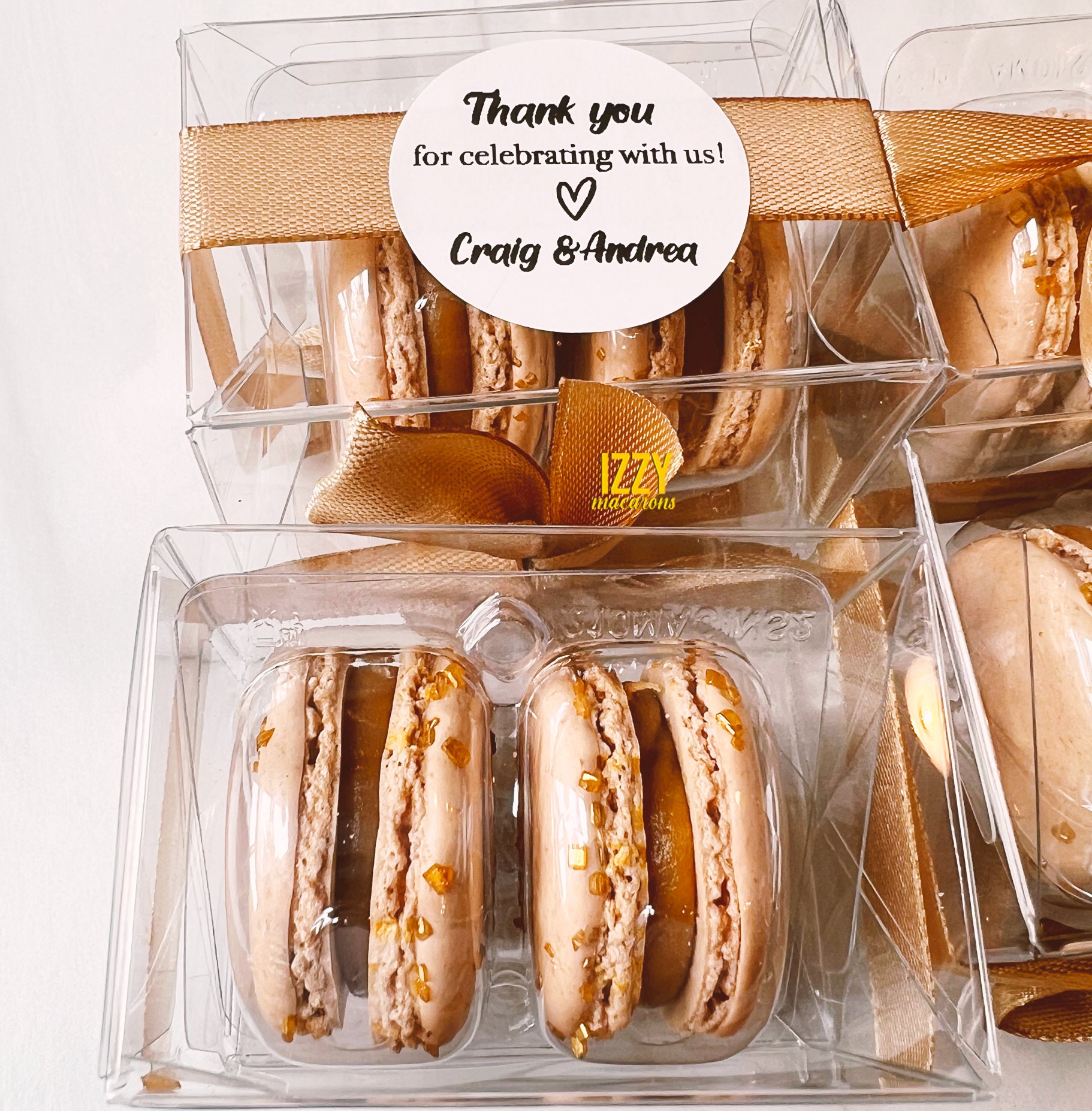 Macaron Clear Favor Box – Artfetti Cakes