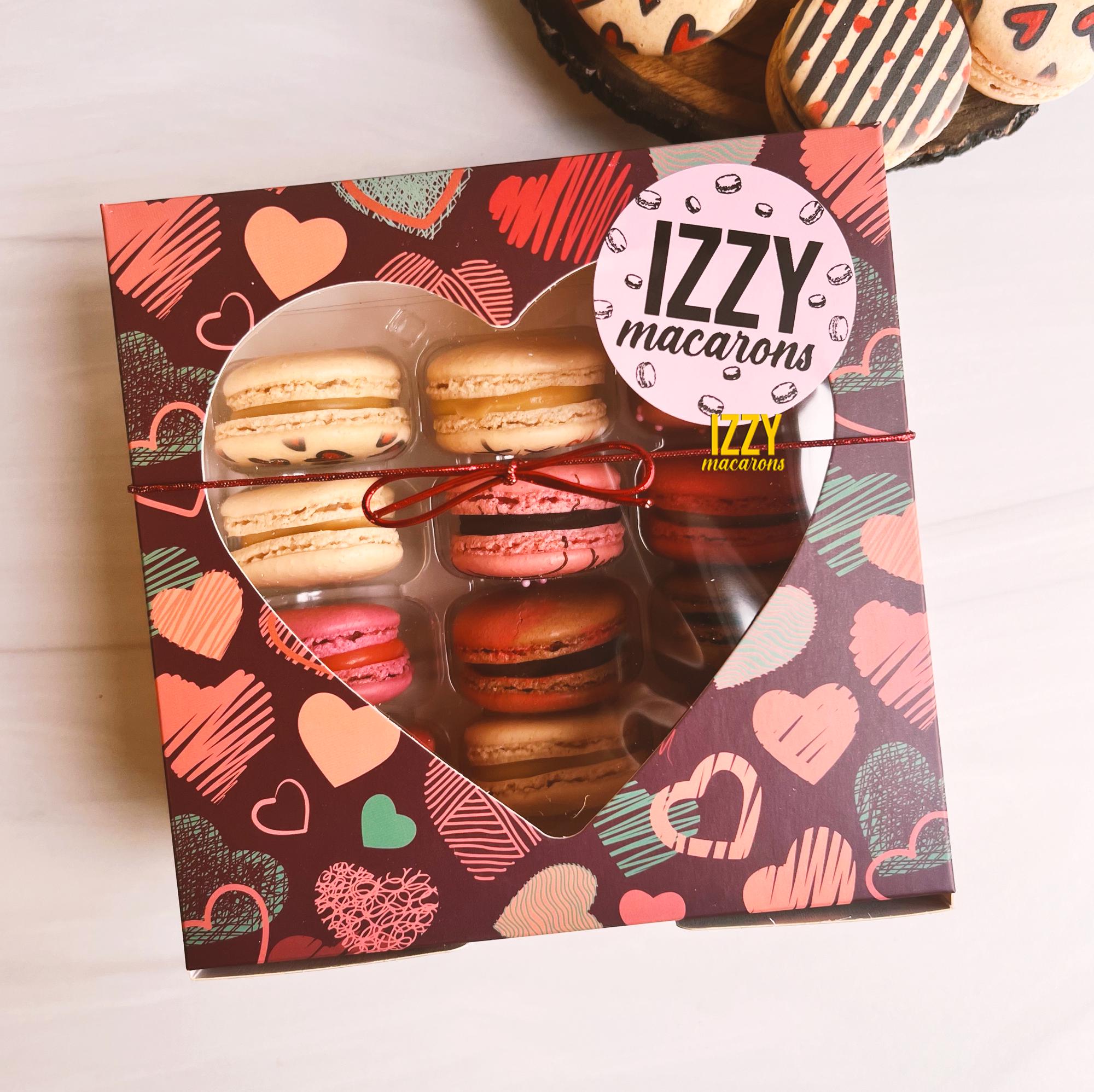 Valentine's Day Assorted Set French Macarons - 6, 12 or 24 - Mix