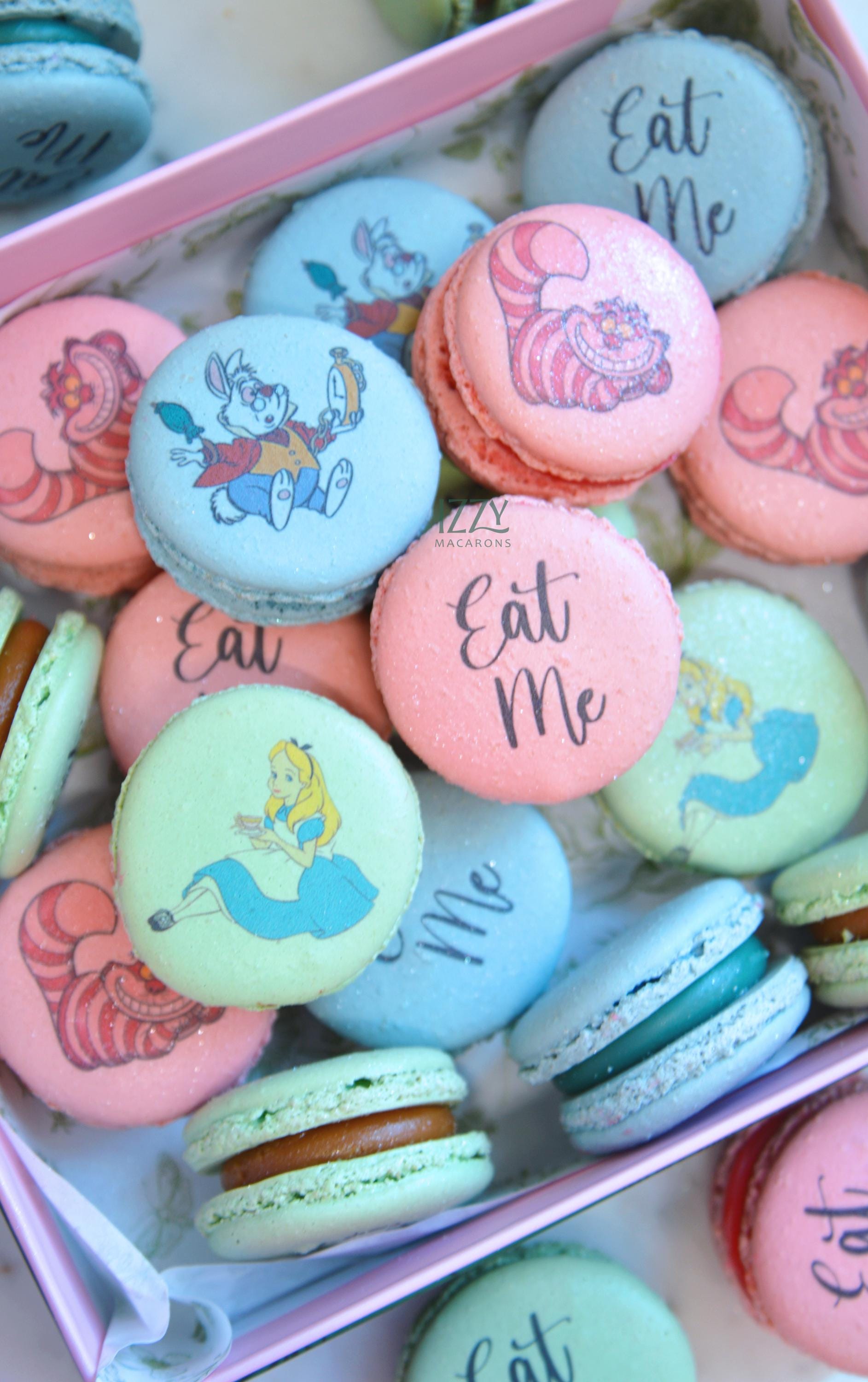 Wonderland Eat Me Macarons - French Macarons - Choose Color