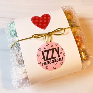 Izzy French Macarons Surprise me Flavors Assorted Standard Packaging Ice pack included Macaroons Spring/Easter Gifts Macarons image 6