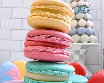 Customized your Colors Box French Macarons Gift - Choose your Colors/flavors - ICE PACK - Summer SAFE- Edible Macaroons - French Cookies