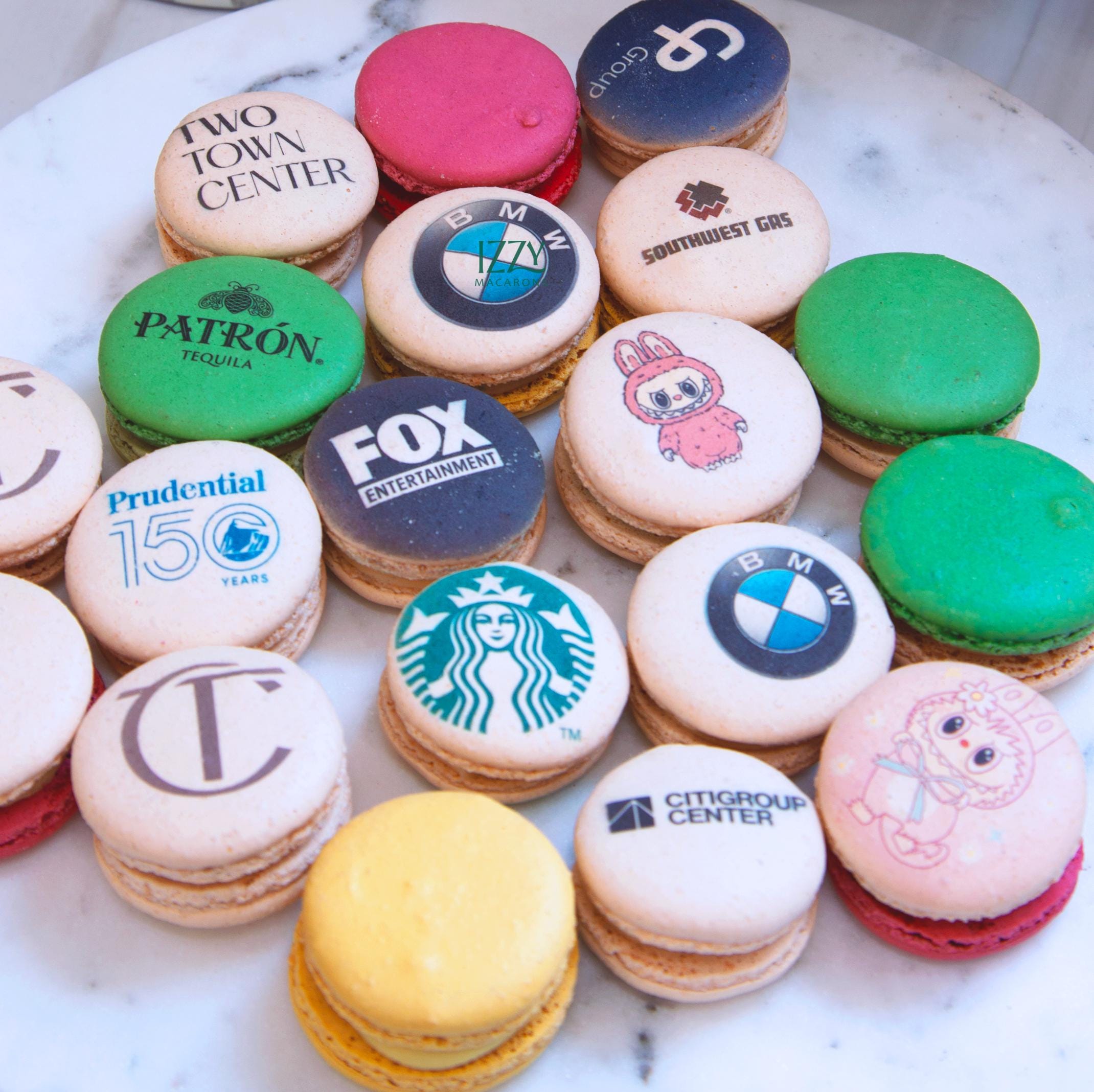  May Macaron 刻印入★公式特典2点付【新品・正規品】 Print on Your Macarons With Name/ Logo/ Flowers - French Macarons
