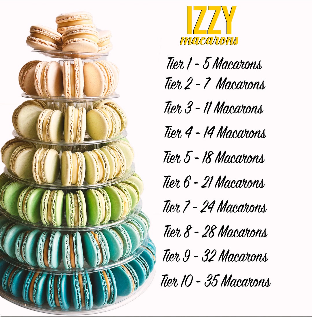 French Macaron Tower - Macarons Tower Stand Included