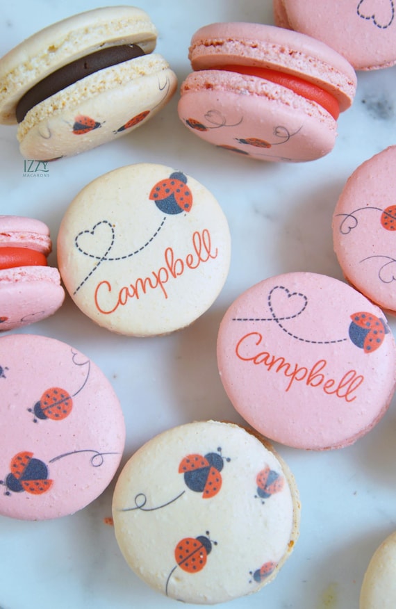 Ladybug Macarons Macarons - Choose Flavors - Baby Shower/birthday