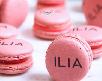  May Macaron 刻印入★公式特典2点付【新品・正規品】 Print on Your Macarons With Name/ Logo/ Flowers - French Macarons