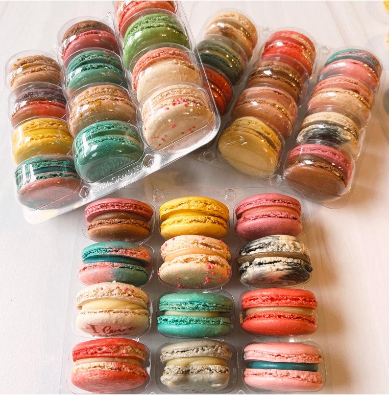 Izzy French Macarons Surprise me Flavors Assorted Standard Packaging Ice pack included Macaroons Spring/Easter Gifts Macarons image 5