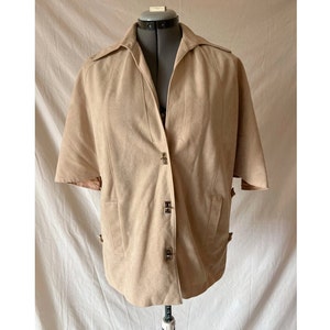 Brown Suede Capelet Vintage 60's/70's Mod MJ Seattle image 1