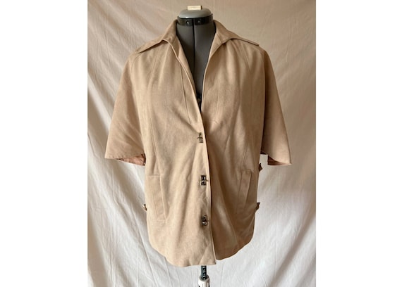 Brown Suede Capelet | Vintage 60's/70's | Mod MJ … - image 1