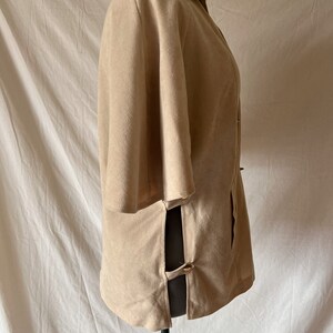 Brown Suede Capelet Vintage 60's/70's Mod MJ Seattle image 3