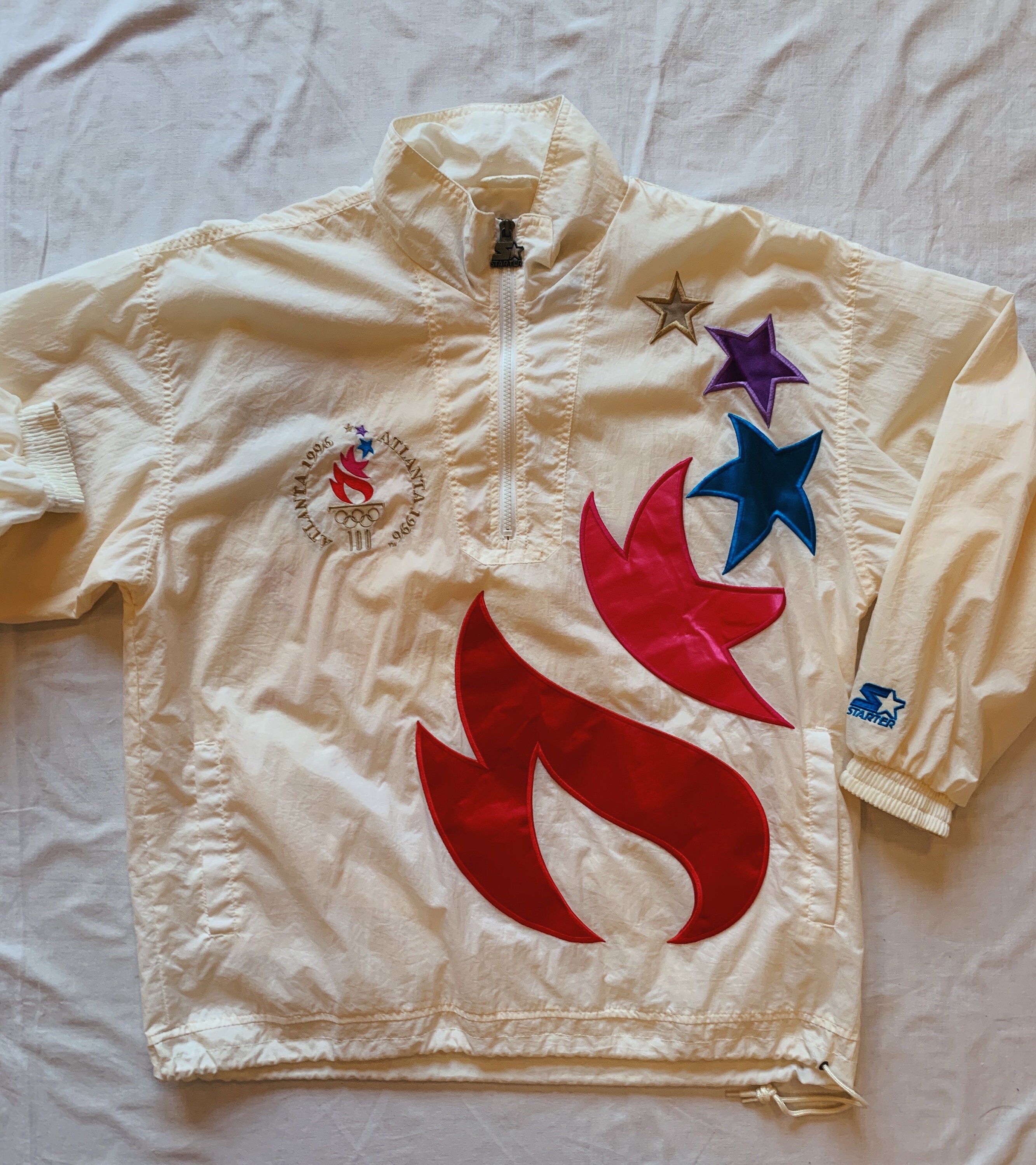 RARE 1996 Olympic Flame Windbreaker Olympic Games Collection by Starter -  Etsy