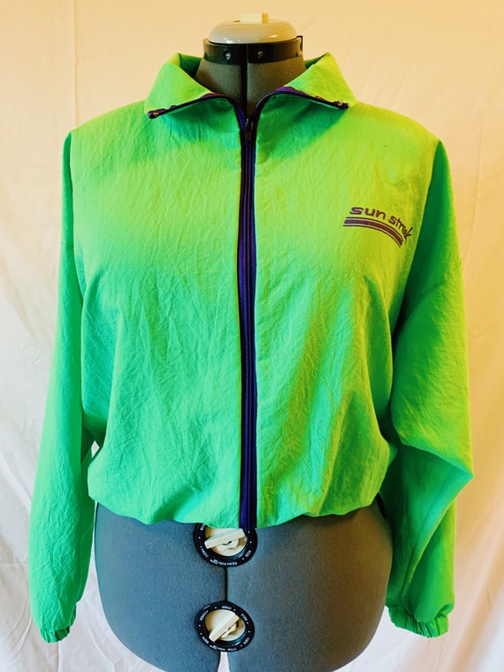 Green neon jacket shop