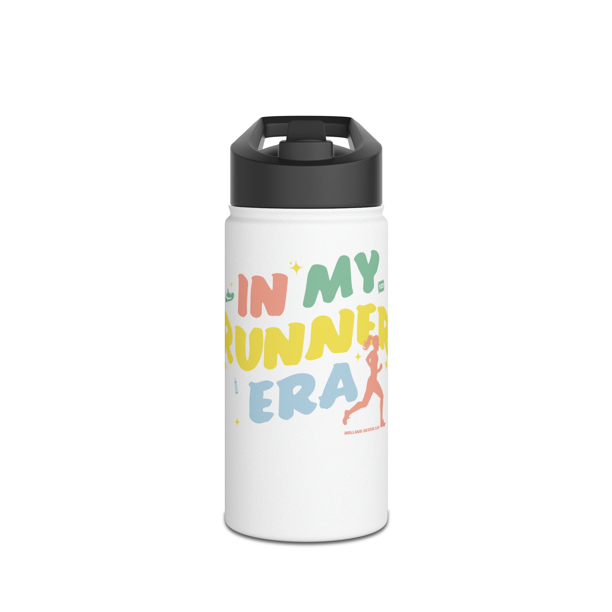 In My Runner Era Edelstahl Wasserflasche, Standard Deckel, 12oz, 18oz, 32oz