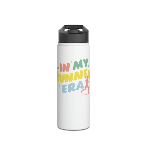 In My Runner Era Edelstahl Wasserflasche, Standard Deckel, 12oz, 18oz, 32oz