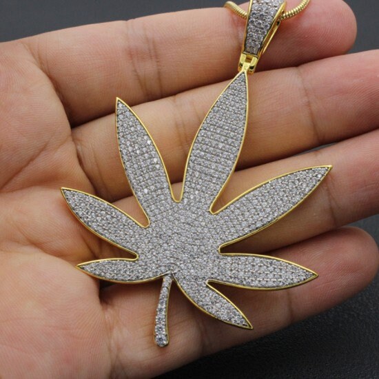Iced Weed Necklace Etsy Australia