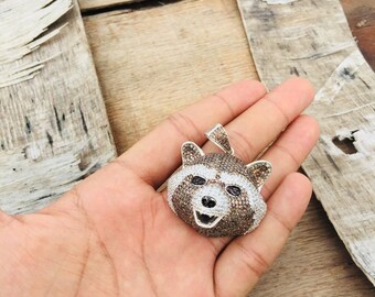 コメットさん　ティンクルアクセ しっぽ揺れるネコ ピンクゴールドコート シルバーネックレス