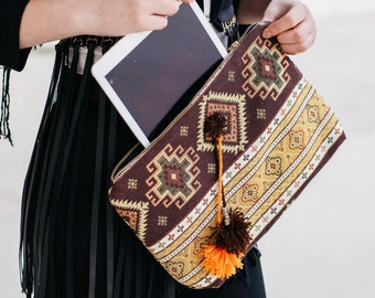Bohemian Clutch | Jute Bag, Women’s Handbag, Ethnic Bag, Moroccan Bag, Everyday Bag, Envelope Bag, Ipad Pouch, Sisal Bag, Christmas Gift