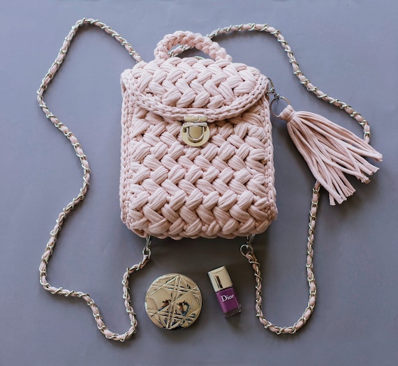 crochet small backpack