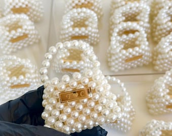 Handmade Wedding Favors-Personalized Party Gift Bags - Elegant Bridal Shower Favor Set