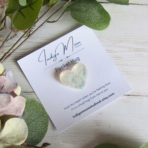 Iridescent Heart Pocket Hug: Mental Health Gift