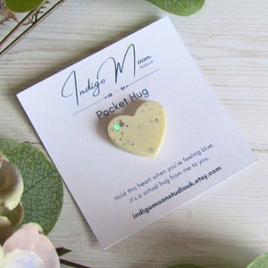 Pale Pink Heart Pocket Hug: Mental Health Gift
