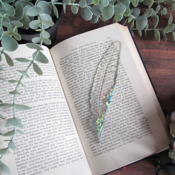 Feather Bookmark Etsy