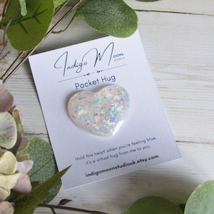Iridescent Heart Pocket Hug: Mental Health Gift