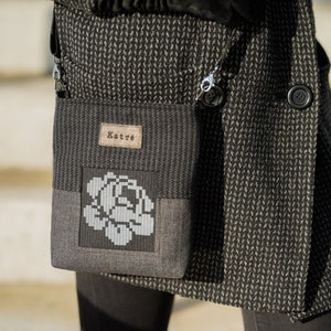 Borsa crossbody nero grigio rose borse per le donne