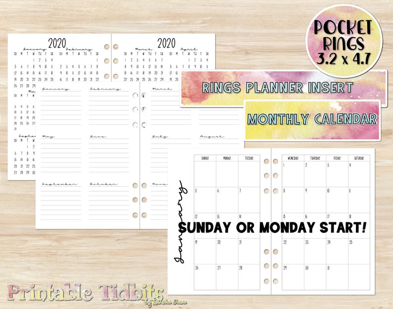 2020 Planner Add - 2020 Calendar - Printable Pocket Planner Incorporate graphic about Printable Pocket Calendar known as 2020 Planner Add - 2020 Calendar - Printable Pocket Planner Incorporate