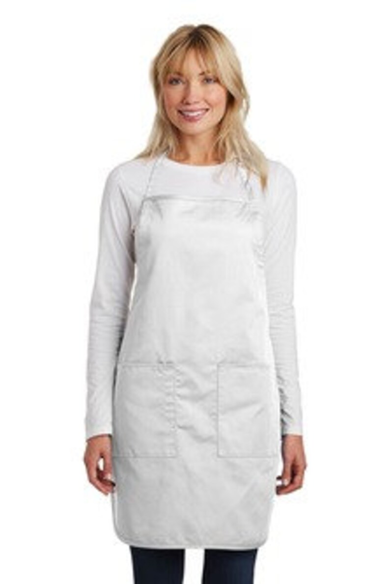 Embroidered White Apron; Personalize Holidays Christmas Mexican Chefs Do It Better saying Hostess Gift