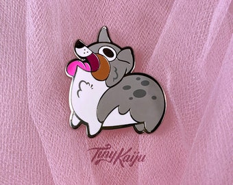 DerpPets Aussie enamel pin