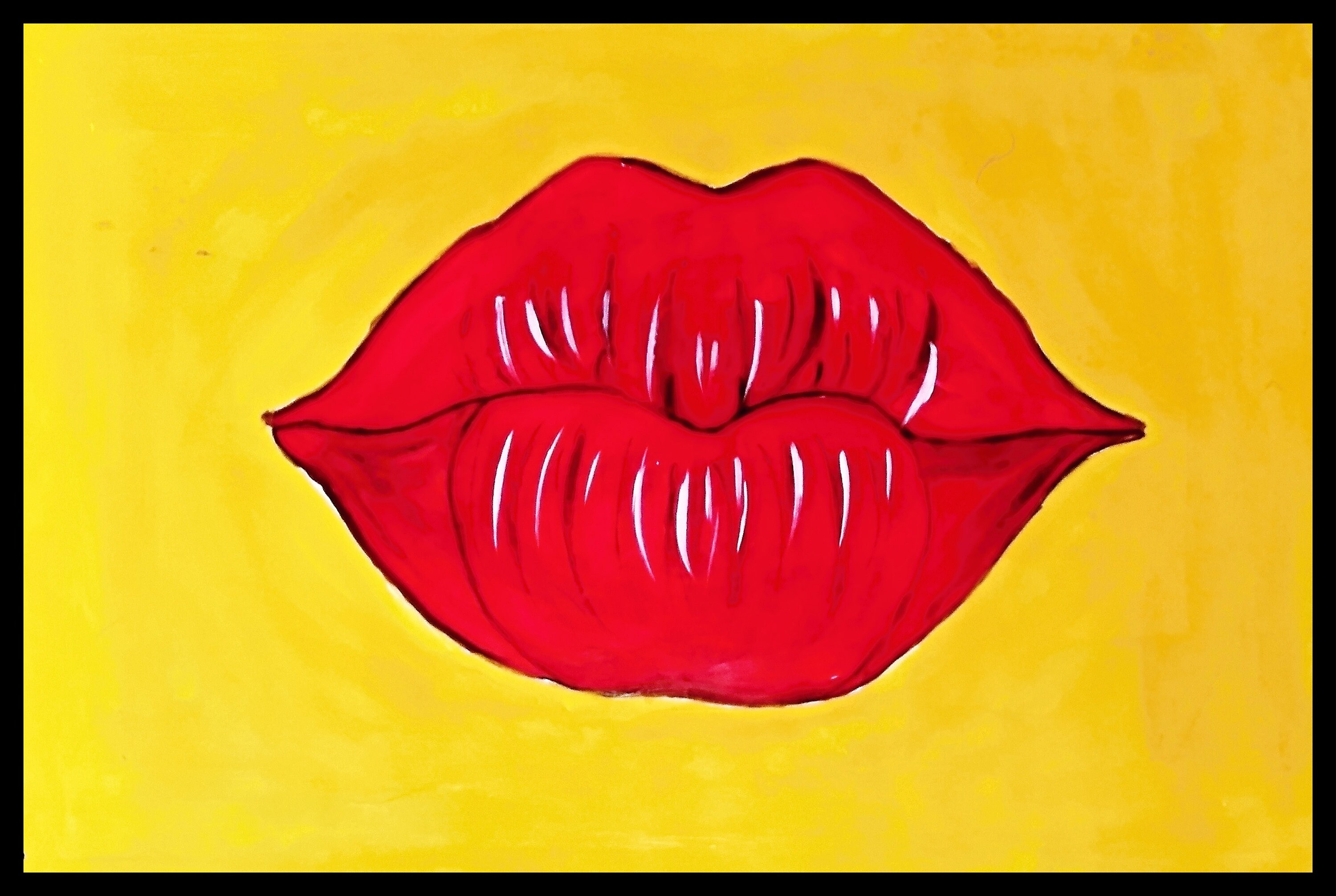 Original painting on canvas lips acrylic painting lips wall Etsy