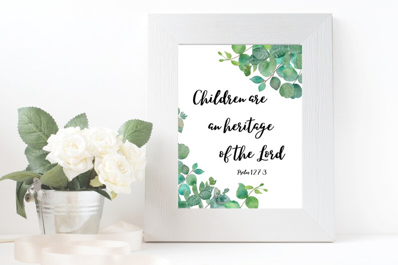 Psalm 127:3 Printable Digital Download King James Bible Verse - Etsy Ireland